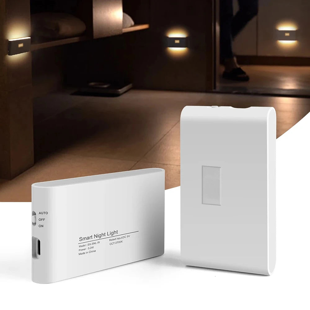 Motion Sensor Smart Led Night Light, Square Lens Eye Protection Bedside Lamp,for Wardrobe,Living Room,Bedroom,Staircase,Camping Beauty World Shop