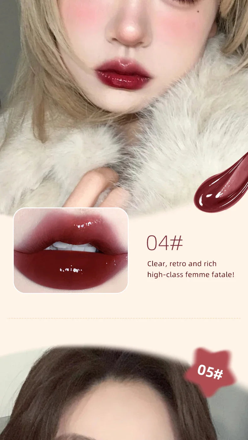 Suximei Da Hydrating Lip Lacquer - Glass Jelly Finish, Korean Style, Brightens Complexion Beauty Trend Shop