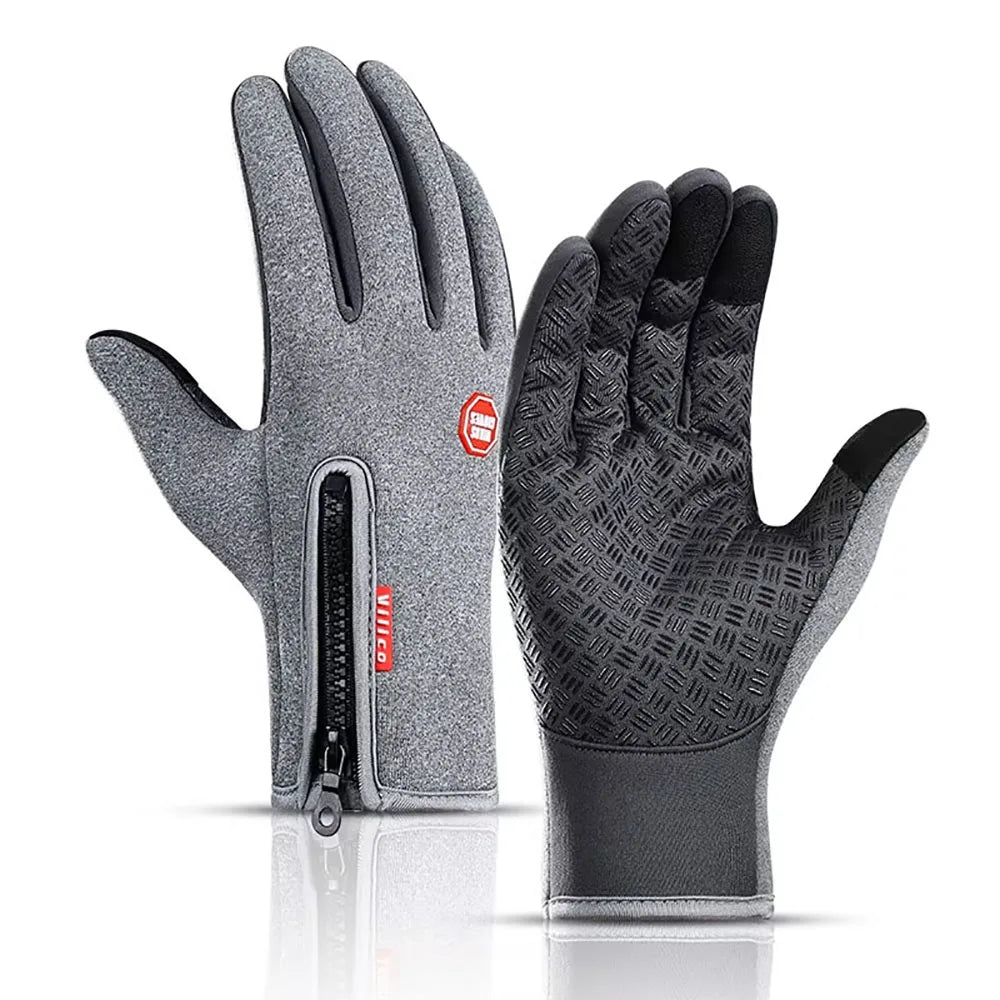Winter Ski Gloves Men Bike Cycling Gloves Windproof Cold Proof Full Finger Outdoor Waterproof Bicycle Motorcycle Riding Mitten Beauty World Shop