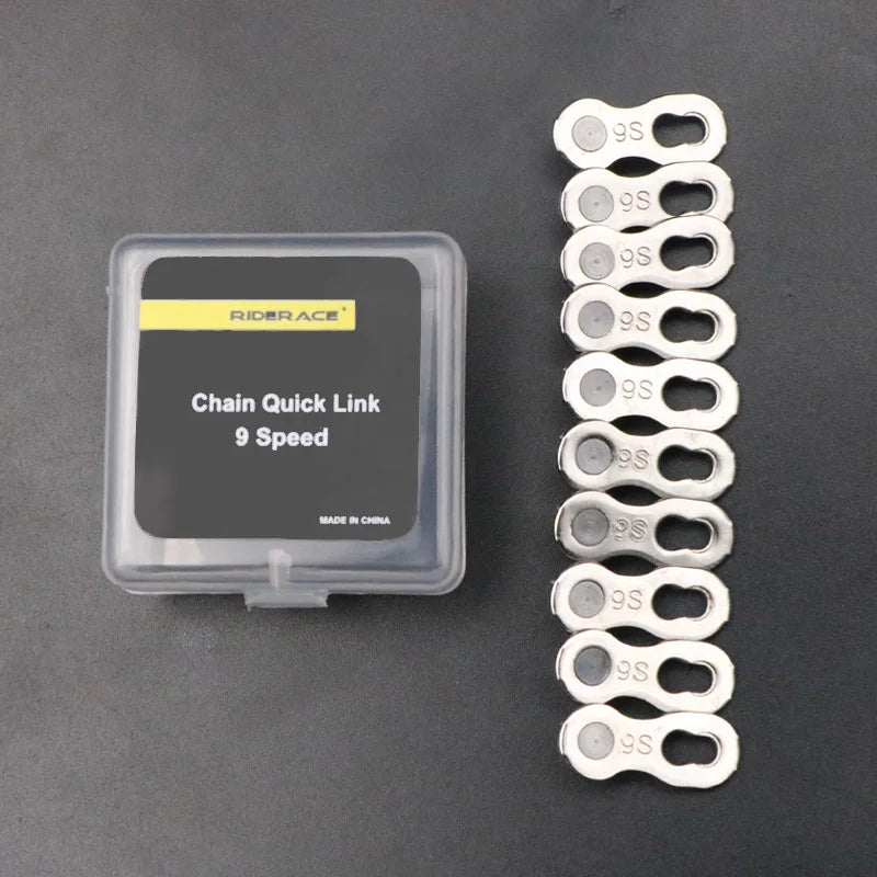 5 Pair Bicycle Chain Link Connector Joints Magic Buttons Cycling Speed Quick Master Links For Mountain Bike 6/7/8/9/10/11/12 S Beauty World Shop