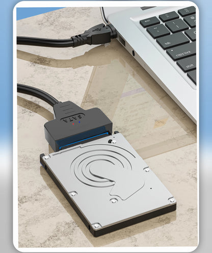 Sata To USB 3.0 Adapter Cable USB To SATA 3 Cable Support 22 Pin 2.5 Lnche External HDD SSD Hard Disk Computer Connector Fit Beauty World Shop
