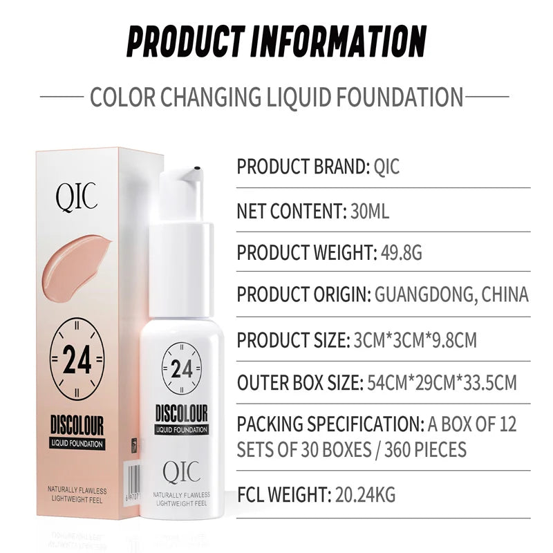 Foundation Magic Color Changing Foundation Liquid Soft Matte Long Lasting Hydrating Makeup Base Beauty World Shop