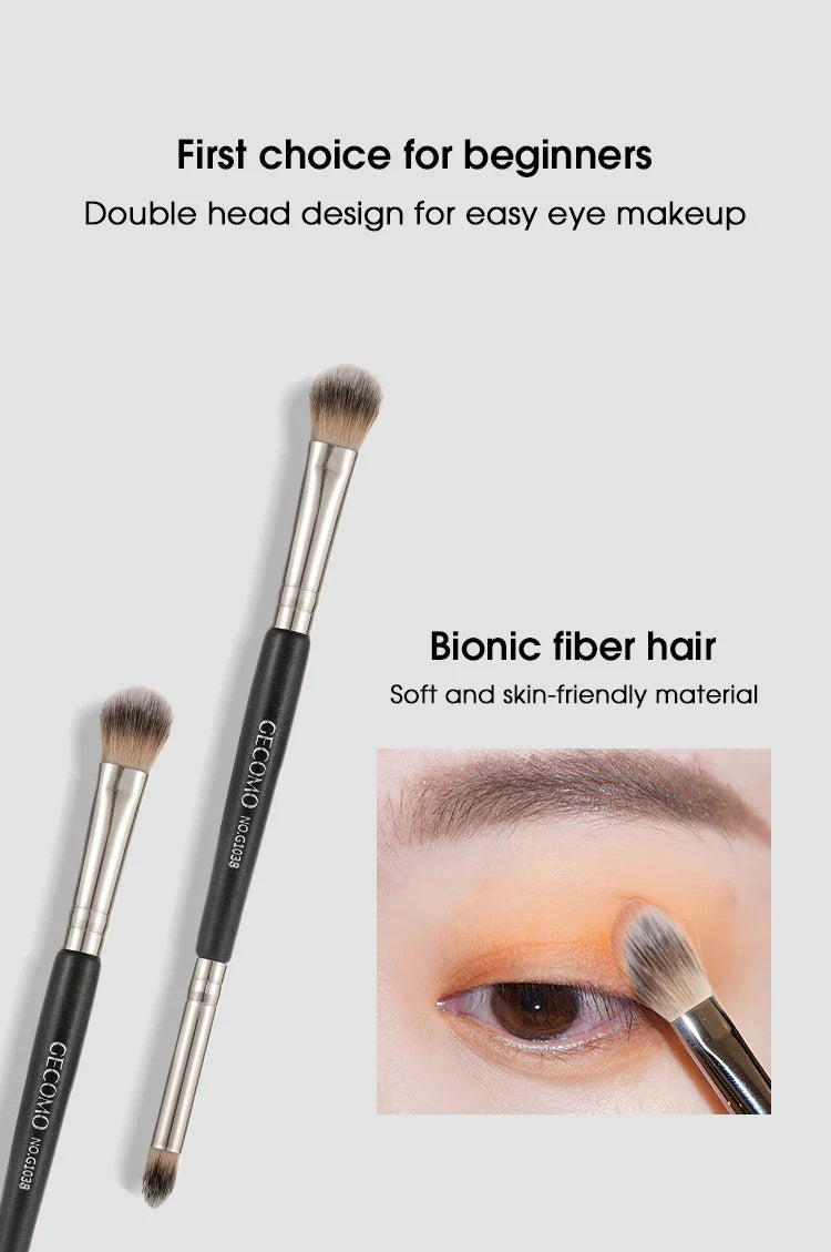 Double-headed painting eyeshadow brush novice makeup brush soft hair does not eat powder natural dizzy dye easy makeup Beauty Trend Shop