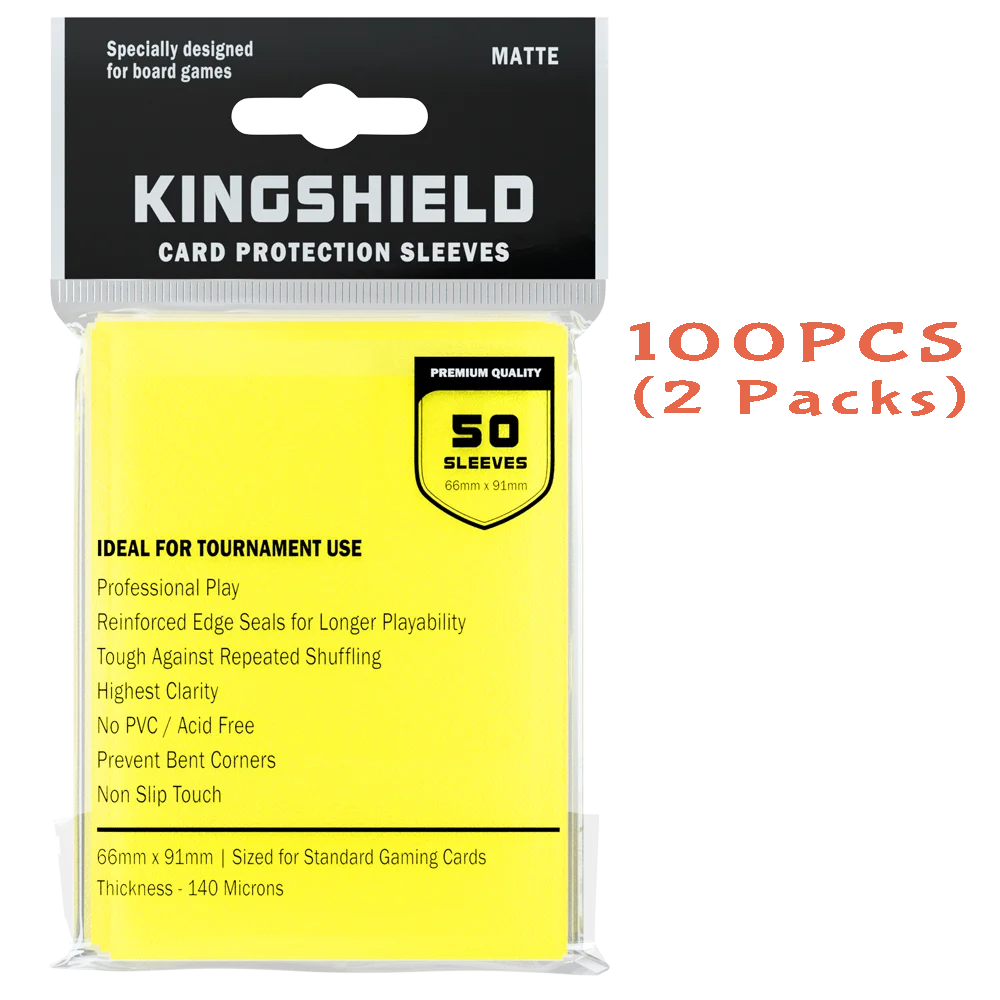 100PCS Matte Colorful Standard Size Card Sleeves TCG Trading Cards Protector Tarot Shield Board Games Cover PKM 66x91mm Beauty World Shop