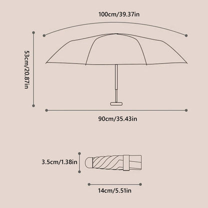 VIVO Ultra Compact Mini Umbrella With Black Coating Portable Pocket Sun Rain Dual Use Lightweight Travel Umbrella For WomenMen Beauty World Shop