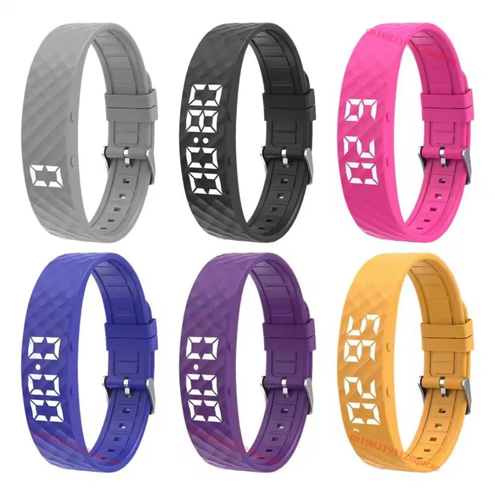Vibrating Alarm Clock Watch Heavy Sleepers Silent Wake-Up Smart Bracelet Men Women Adjustable Wearable Vibration Wrist Band Ht30 Beauty World Shop