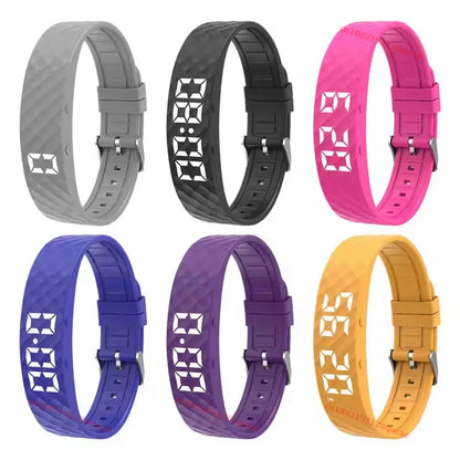 Vibrating Alarm Clock Watch Heavy Sleepers Silent Wake-Up Smart Bracelet Men Women Adjustable Wearable Vibration Wrist Band Ht30 Beauty World Shop
