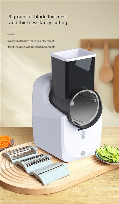 Multi-function Vegetable Cutter Household Kitchen Electric Vegetable Cutter Vegetable Slicer Shredder Automatic Beauty World Shop