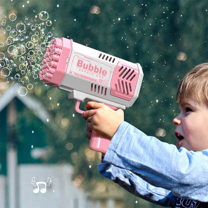40 Hole Rocket Launcher Handheld Portable Electric Automatic Bubble Gun Party Birthday Gift Toy(without Bubble Water) Beauty Fashion