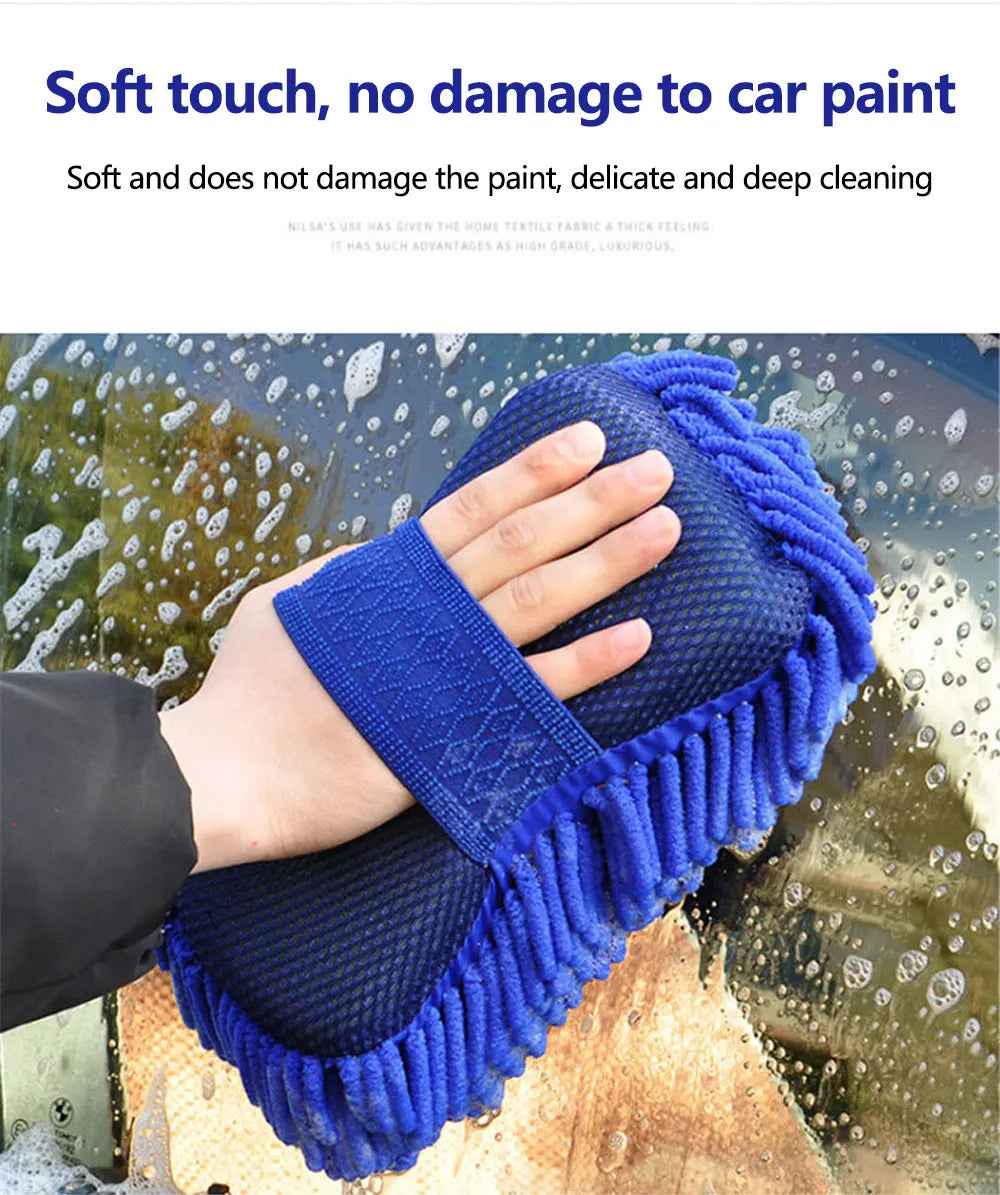 High-Quality Auto Cleaning Sponge Brush For Car Wheel Tire Wash Wipe Water Suction Sponge Pad Wax Polishing Tyre Brushes Tools Beauty Fashion