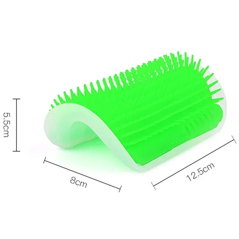 Cat Corner Brush Comb Massager for Cat Arch Plastic Scratcher Remove Hair Comb Grooming with Catnip Cat Self Cleaning Cat Supply Beauty World Shop
