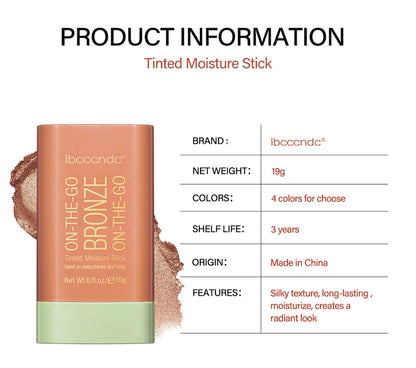 Multi-function Blush Stick Face Makeup Waterproof Easy Color Rouge Blusher Cream Contour Rendering Brightening Contour Makeup Beauty World Shop