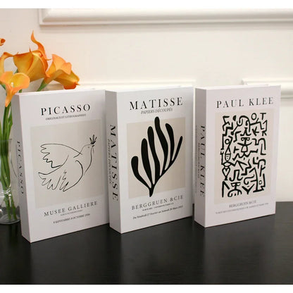 3Pcs Foldable Fashion Fake Books Living Room Decoration Designer Books Coffee Table Ornaments Club Hotel Room Villa Prop Books Beauty World Shop