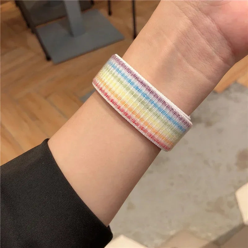 Nylon Strap For Apple Watch Band Ultra 9 8 7 SE 6 5 3 38MM 42MM 40MM 44MM smartwatch Accessorie bracelet iWatch serie 45MM 41MM