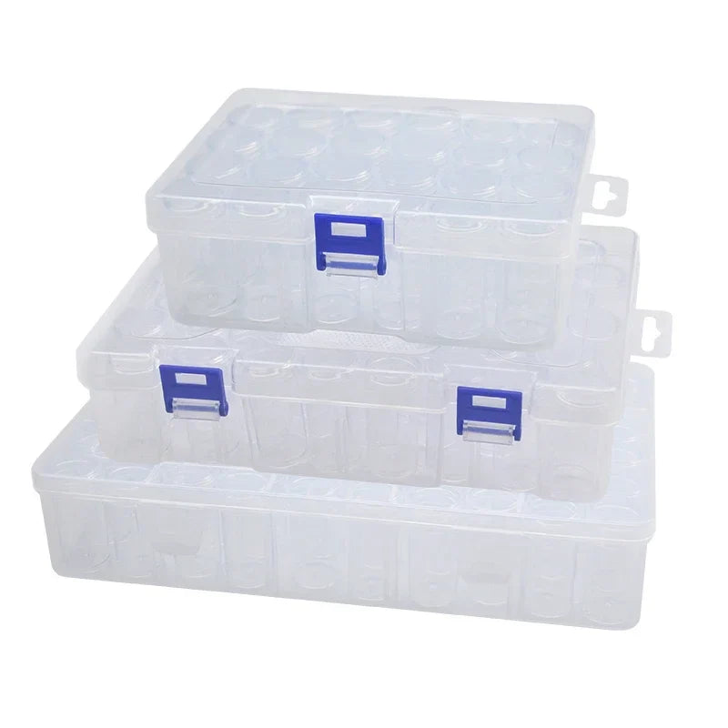 5 pcs Transparent Lockable Box Small Object Storage Box Fishing Gear Accessories Box Plastic Material Beauty Trend Shop