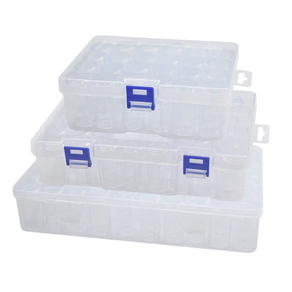 5 pcs Transparent Lockable Box Small Object Storage Box Fishing Gear Accessories Box Plastic Material Beauty Trend Shop