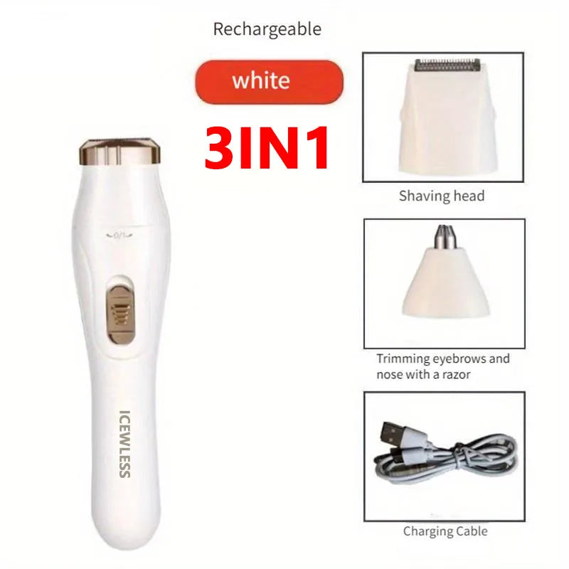 Electric Hair Trimmers for Women Waterproof Razor Painless Private Body Hair Removal Device shaver Bikini Arm Leg Face Shaving Beauty World Shop