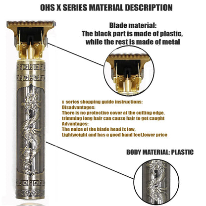 T9 Hair Clipper Repair Beard Shaving Body Hair Trimmer Clippers Electric Machine Men Haircut Machine 0mm Barber Shaver Beauty World Shop