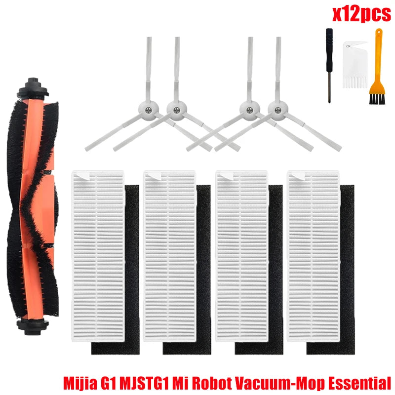 For Xiaomi Mijia G1 MJSTG1 Mi Robot Vacuum Mop Essential Vacuum Cleaner Side / Main Brush Cover Hepa Filter Mop Cloth Parts Beauty World Shop