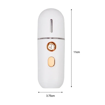 Mini Portable Humidifier Nano Mister Facial Steamer Device Beauty Spray Hydrating Apparatus Cold Spray Apparatus Rechargeable Beauty World Shop