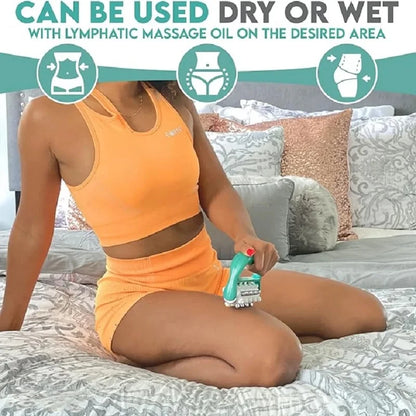 Lymphatic Drainage Massager (Green) Ultimate Fascia Release & Scar Tissue Massage Tool Personal Handheld Massage Ro Beauty World Shop