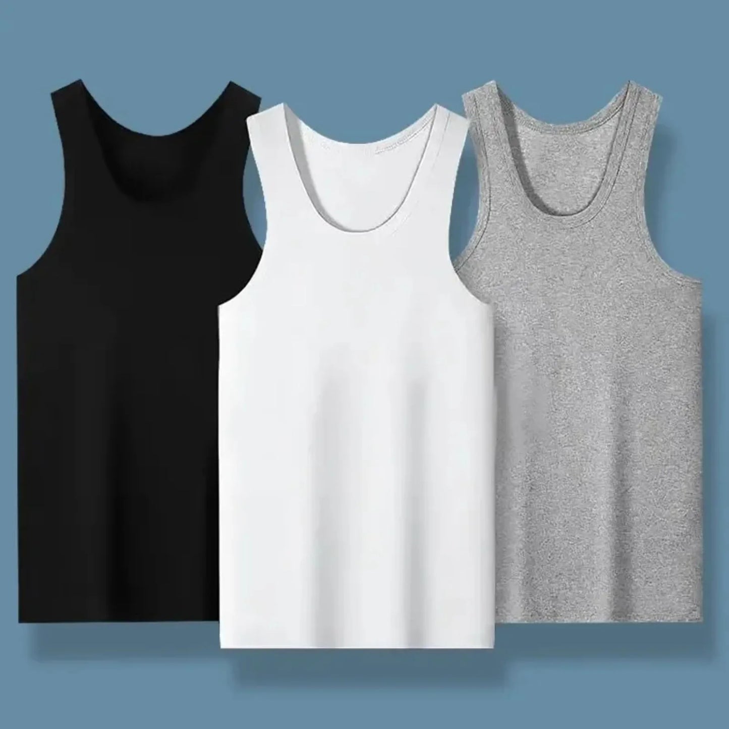2025 New Men's summer lightweight cotton tight vest, casual family pajamas, outdoor tight top, breathable quick-drying vest Beauty Trend Shop