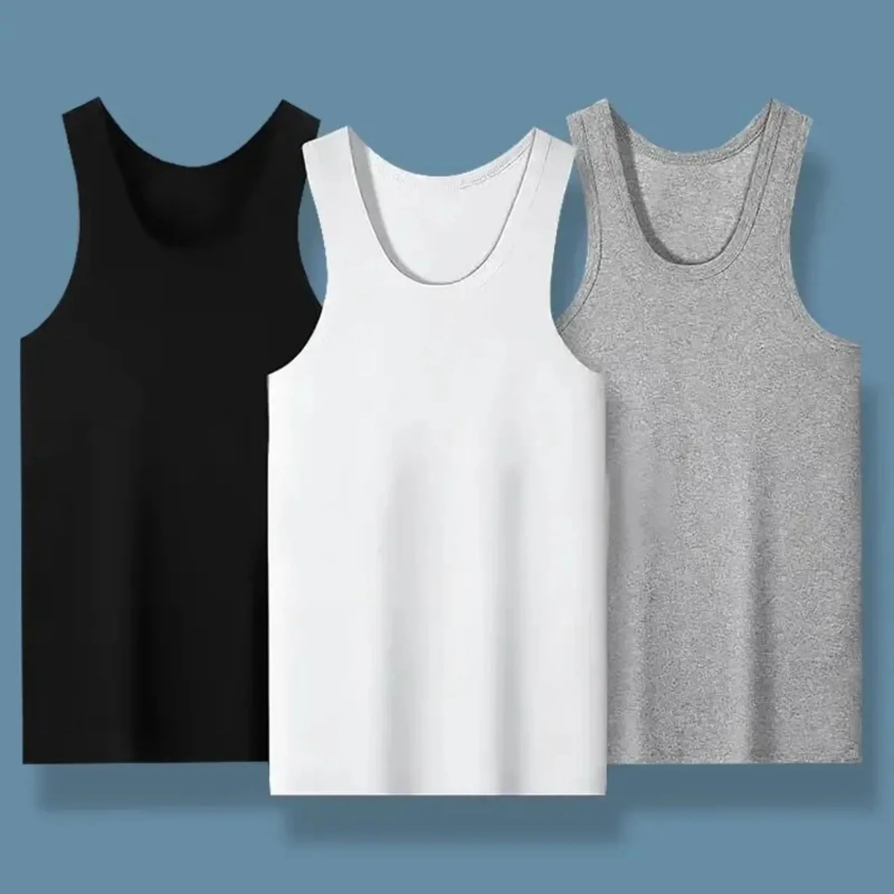 2025 New Men's summer lightweight cotton tight vest, casual family pajamas, outdoor tight top, breathable quick-drying vest Beauty Trend Shop