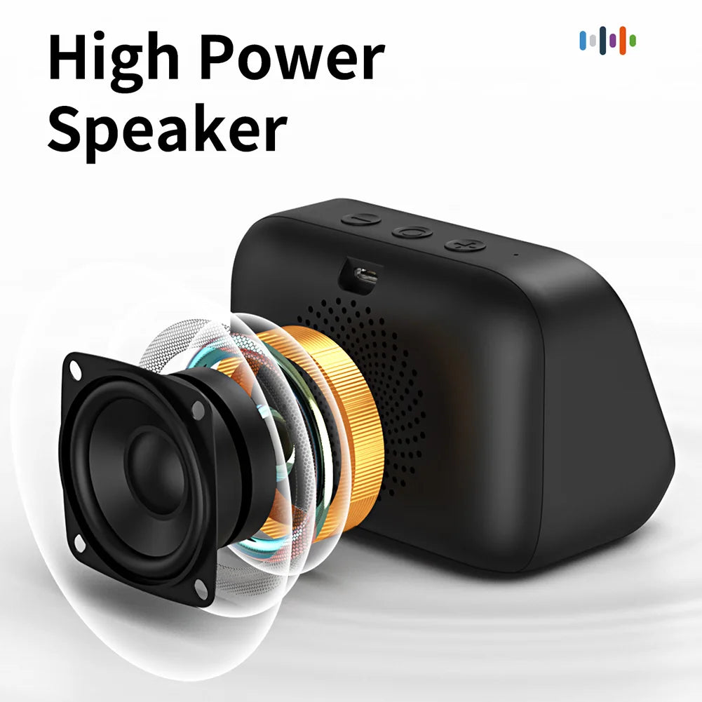 TF26 Pro Smart Speaker with RGB Lights Bluetooth Music Stories Player Home Voice Assistant Alarm Clock For Bedroom Living Room