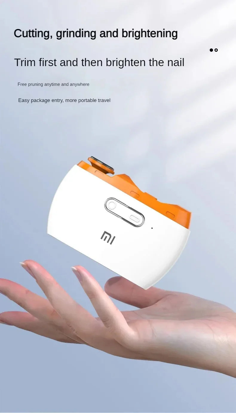 Xiaomi Electric Nail Clippers Mijia Automatic Polished Armor Trim Nail Clipper Smart Home Suitable for Children Nail Trimming