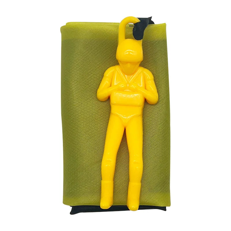 1pcs Hand Throwing Parachute Outdoor Funny Toys Game Play Toys for Fly Parachute Sport with Mini Soldier Toys Beauty World Shop