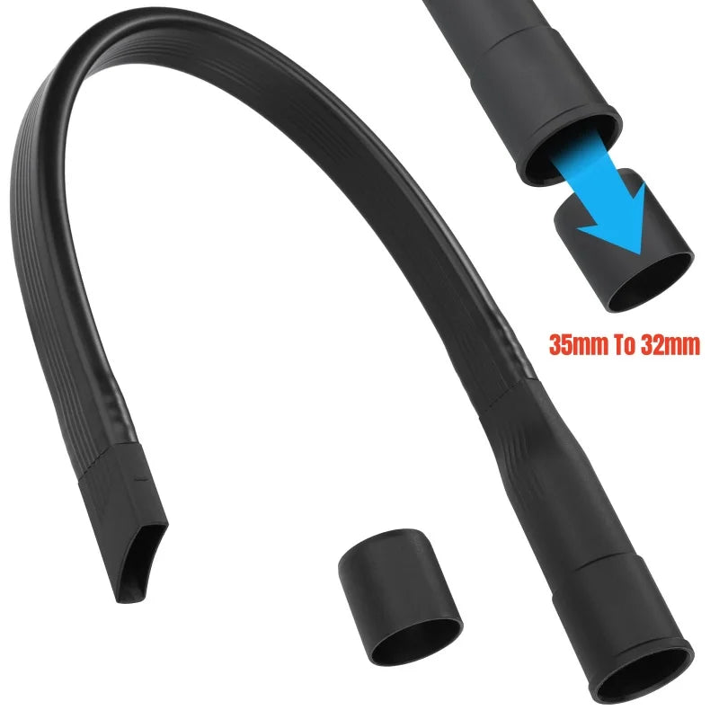 Long Flat Crevice Tool With 35mm To 32mm Hose Adapter Vacuum Cleaner Suction Nozzle Head Household Cleaning Tool Replacement Beauty World Shop