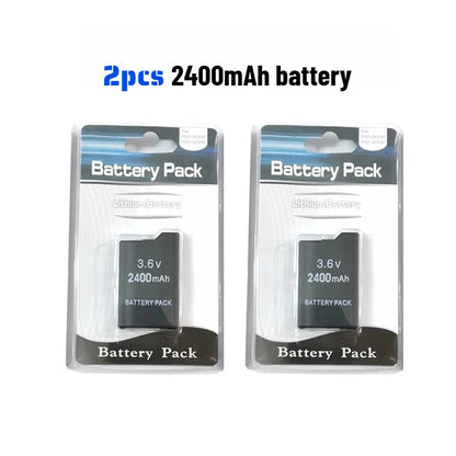 3600mAh for SONY PSP2000 Handheld Game Console Backup Battery Pack 2400mAh for SONY PS Lite PSP-2000 PSP-3000 PSP-3004 Batteries