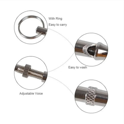 Dog Training Whistle Stop Barking Device Ultrasonic Training Flute Silent Whistle Control Tool Puppy Train Keychain Pet Supplies Beauty World Shop