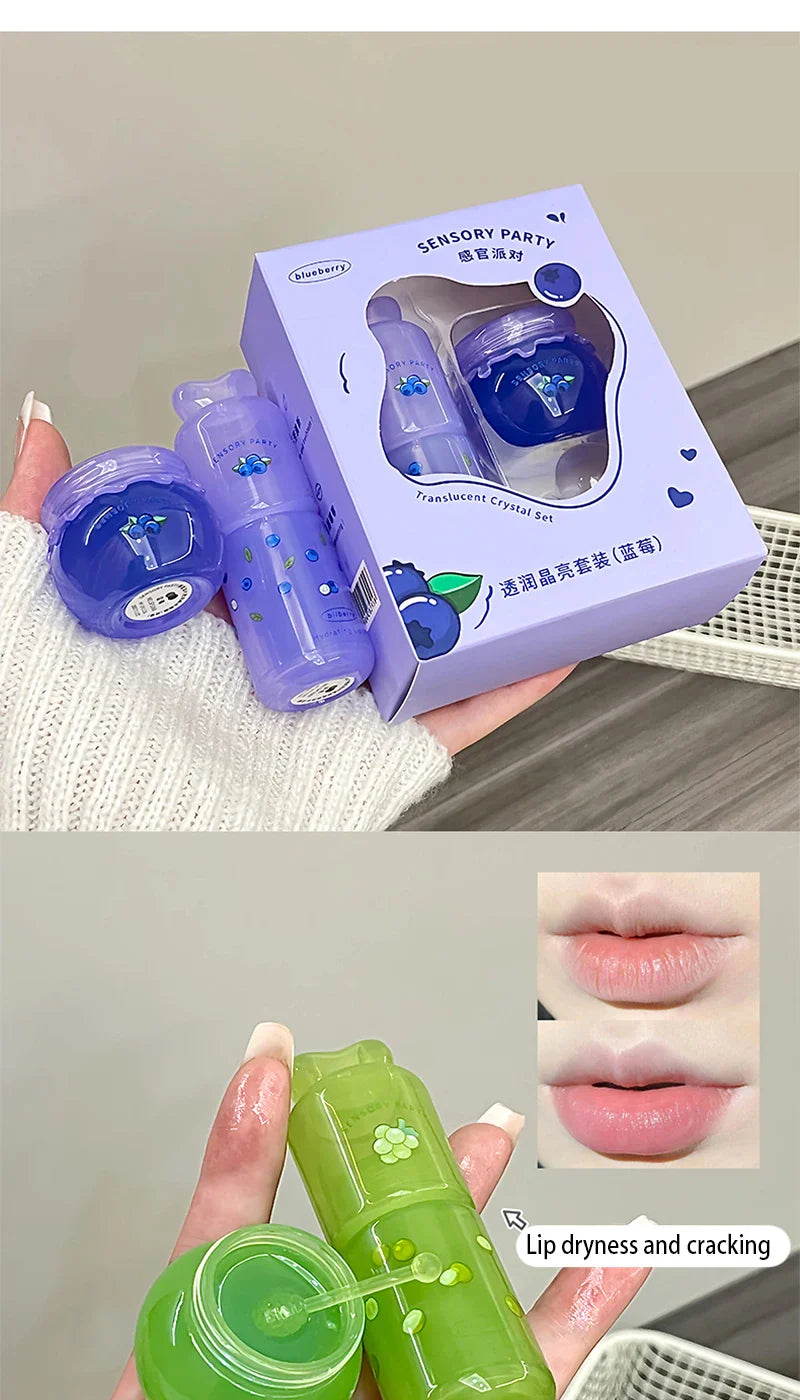 SENSORY PARTY Hydrating & Brightening Lip Mask - Deep Moisture, Lip Wrinkle Reduction, 24-Hour Hydration Lip Oil Beauty Trend Shop