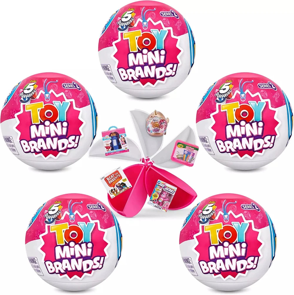 Zuru 5 Surprise Mini Brands Capsule Toys Mystery Blind Box Fashion Surprise Ball Real Miniature Doll Collectible Toys Gifts Beauty World Shop