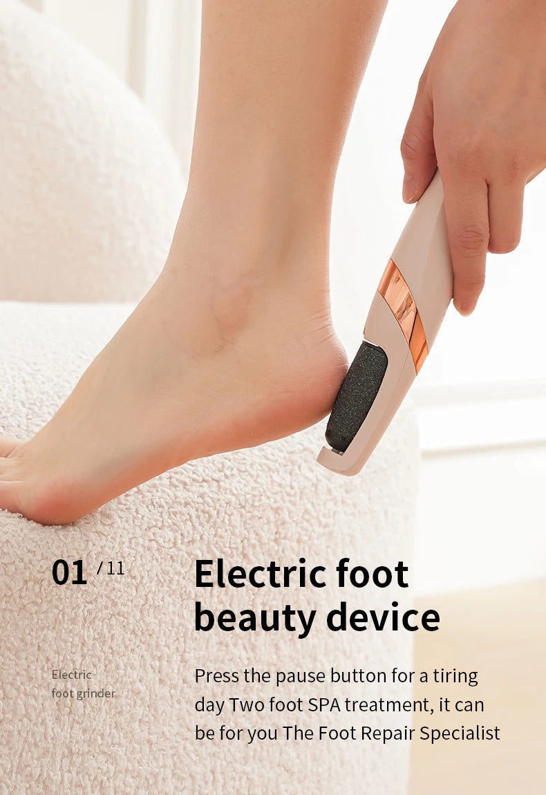 HOMEFISH Electric Foot Grinder Automatic Foot Callus Rubbing Pedicure Dead Skin Callus Remover for  Foot Beauty Machine Beauty World Shop