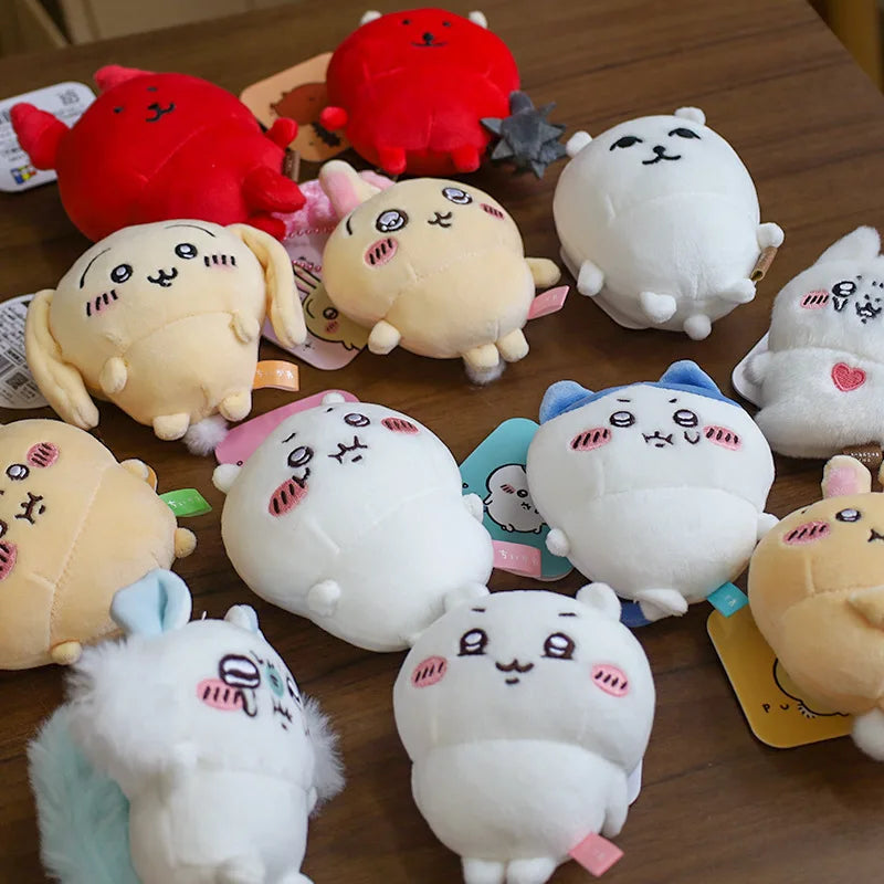 NEW 11CM Kawaii Chikawas Hachiware Usagi Angry Pun Series Plush Keychain Pendant Soft Stuffed Cartoon Plush Doll Toy Bag Pendant Beauty World Shop