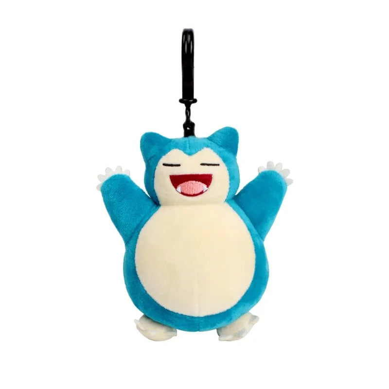 Genuine Animal Series Pikachu Snorlax Kawaii Plush Toys Cute Pendant Keyring Keychain Birthday Party Gifts For Kid Boy Beauty World Shop