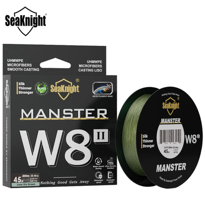 SeaKnight Brand W8 II Series 500M 8 Strands Fishing Line Advanced Braided PE Line anti-UV Seawater proof coating Fishing Line Beauty World Shop