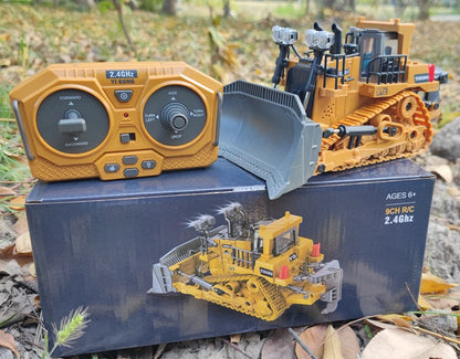 4WD Remote Control Excavator 4x4 Alloy Dump Truck Bulldozer Radio Model RC Car Construction Vehicle Toy Children Kids Gifts Beauty World Shop