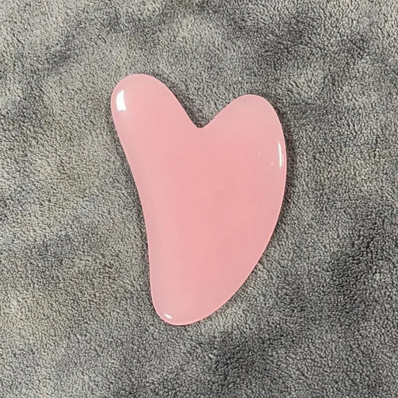 Heart Shape SPA Massage Beeswax  Scraping Massage Scraper Face Massager Acupuncture Guasha Board Massager For Face Pulling Skin Beauty World Shop