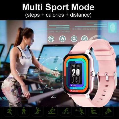 1.83'' Waterproof Smart Watch with Message Answer Call Sleep Monitoring Sports Pedometer Information Alerts For iPhone Android Beauty World Shop