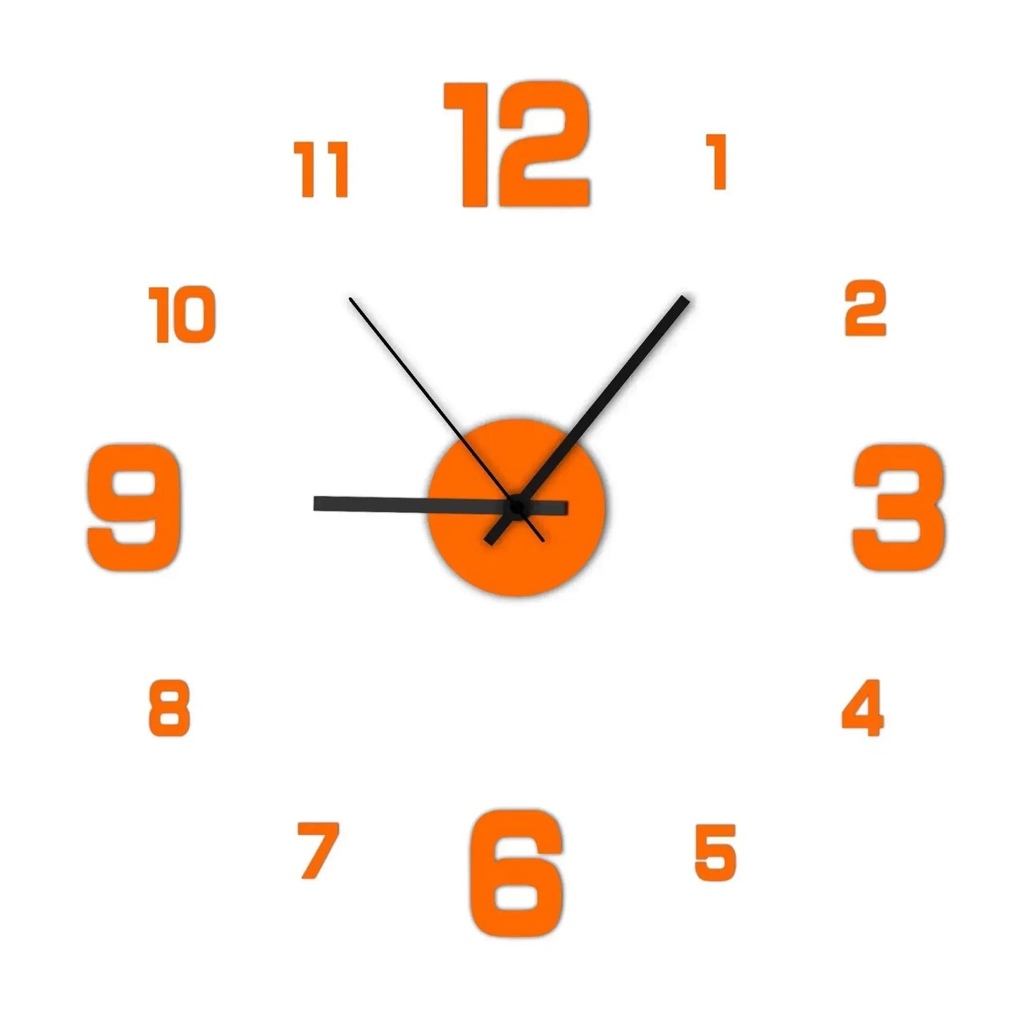 Digital Clock Wall Clock Living Room Large Garden Acrylic Mirror Sticker Decoration Decoration for Bedroom Decororation Clocks Beauty World Shop