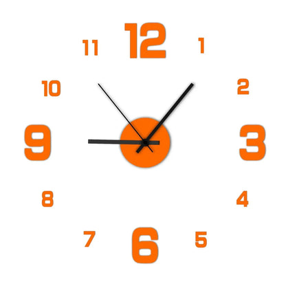 Digital Clock Wall Clock Living Room Large Garden Acrylic Mirror Sticker Decoration Decoration for Bedroom Decororation Clocks Beauty World Shop