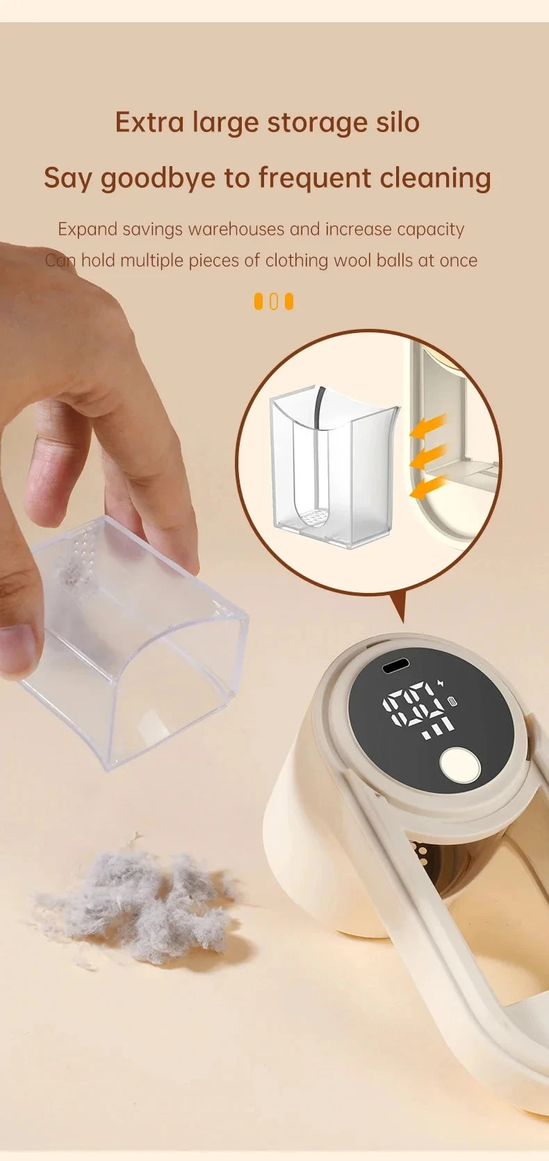 Lint Remover for Clothing Portable Electric Fuzz Pellet Remover LED Display Rechargeable for Clothes Fabric Shaver Fluff Remover Beauty World Shop