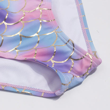 Fishscale Bandage Girls Kids Swimsuit 2026 Shell Shape Embroidery Children Girls One Piece Swimwear Beach Wear Monokini Beauty World Shop