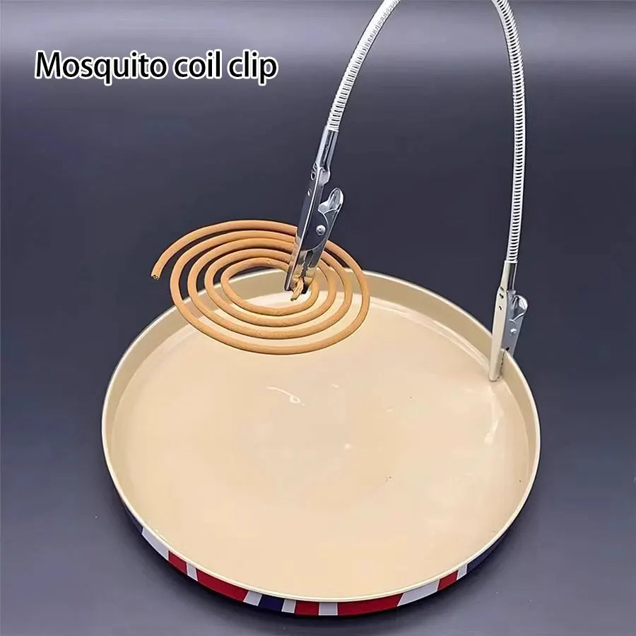 1/2/3pcs, double headed metal clip, crocodile mosquito coil clip, bendable advertising label clip, clip for Aromatic metal clip Beauty Trend Shop