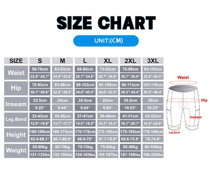 X-TIGER  Cycling Shorts Men Double Arrow Cushion Pad MTB Road Anti Slip Bike Shorts 7 Hours Ride Breathable Lycra Shorts Beauty World Shop