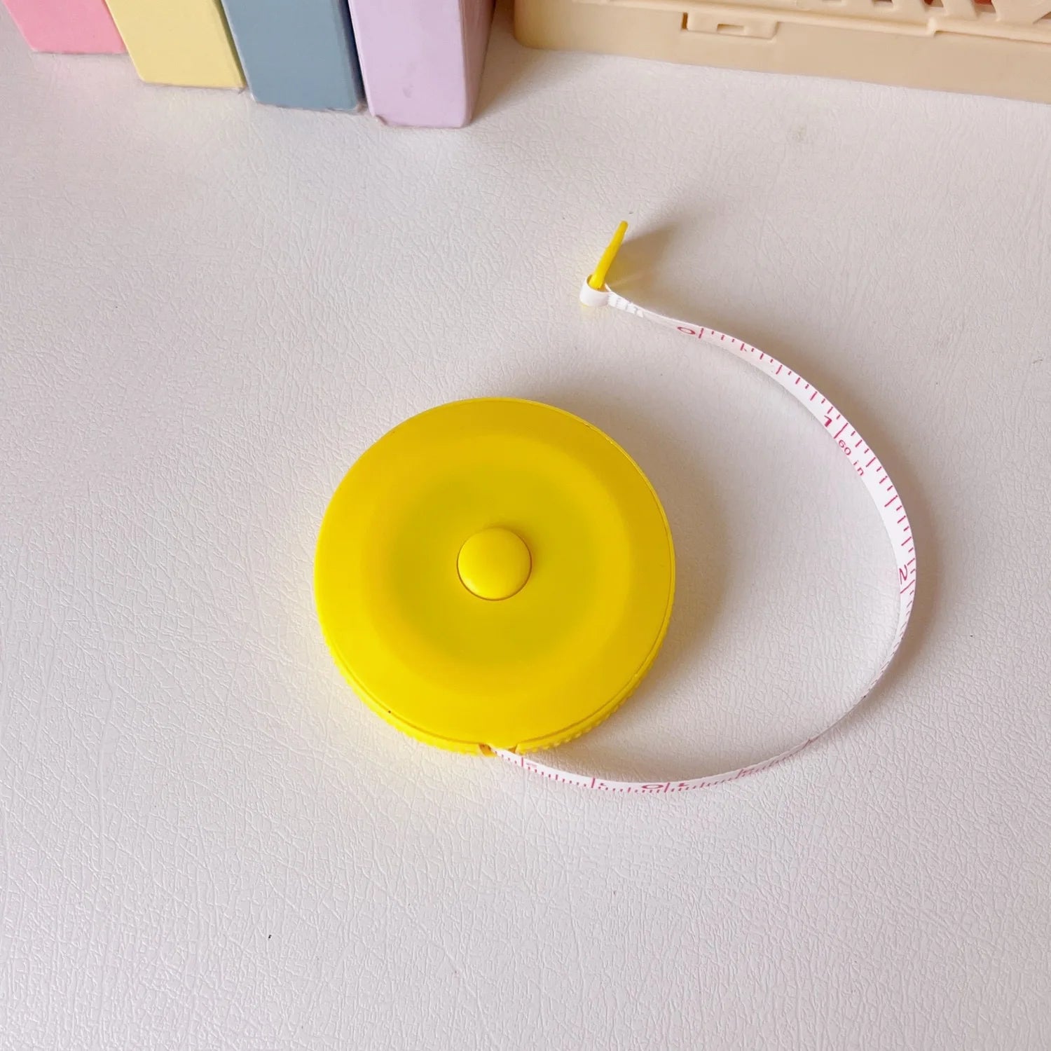 150 cm Cute Mini Soft Tape, Automatic Shrinking Tape Measure, Material Tape Measure, Plastic Tape Measure Beauty World Shop