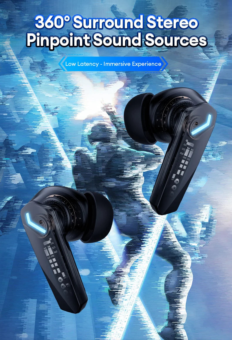Choice Lenovo GM2 Pro Wireless Bluetooth 5.3 Earphones Gaming Low Latency Dual Mode Music Earbuds Sports In-Ear Headset With Mic Beauty World Shop